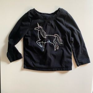 EUC Cat & Jack Unicorn long sleeve shirt
